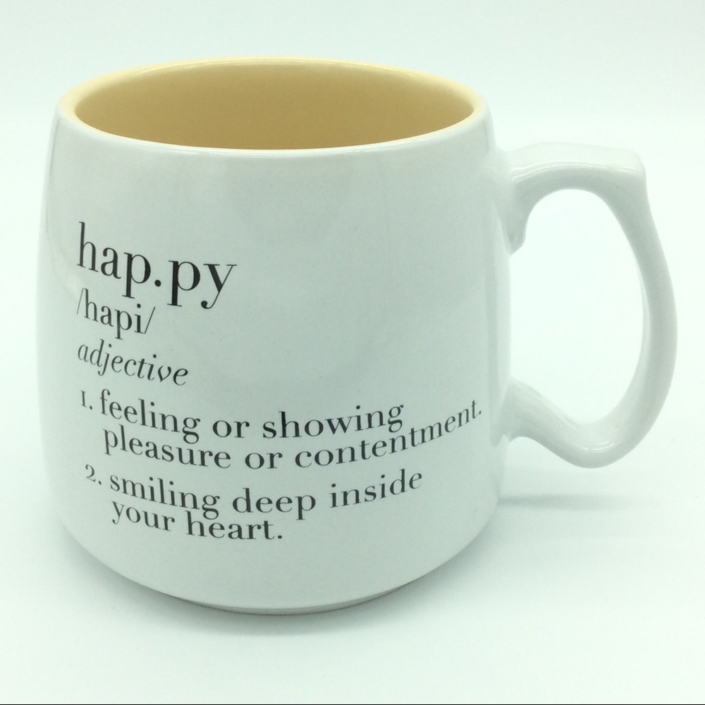 Be Happy Definition Large 18 oz. Coffee Mug